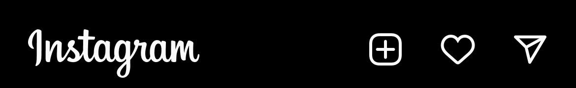 new instagram top icon bar